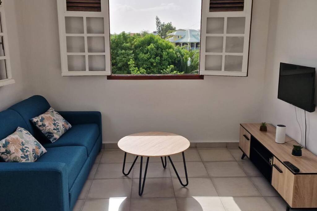 Joli T2 En Bas De Villa Vue Jardin Et Mer Vieux-Habitants Eksteriør billede